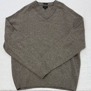 J. Crew Men's Brown V-Neck Sweater